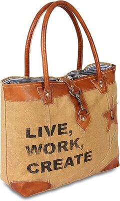 Sac à bandoulière en toile recyclée de grande taille pour femmes, sac fourre-tout bohème