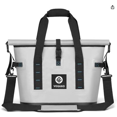 Sac isotherme souple de 40 canettes – Grand sac isotherme étanche avec joint étanche enroulable | Coffre à glace portable pour le camping, la plage, les voyages, les pique-niques | Rétention au froid 12 heures