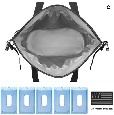 Sac isotherme souple de 40 canettes – Grand sac isotherme étanche avec joint étanche enroulable | Coffre à glace portable pour le camping, la plage, les voyages, les pique-niques | Rétention au froid 12 heures