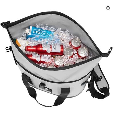 Sac isotherme souple de 40 canettes – Grand sac isotherme étanche avec joint étanche enroulable | Coffre à glace portable pour le camping, la plage, les voyages, les pique-niques | Rétention au froid 12 heures