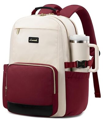 Un sac à dos portable pour femmes avec une poche pour une tasse de grande capacité,15Un sac à dos pour enseignant, infirmière, collège, sac à dos pour travail, sac portable étanche, sac à dos pour ordinateur.