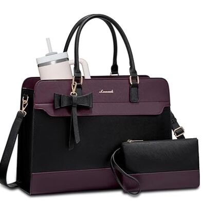 Portemanteau portable pour femmes, sac de travail en cuir, sac d'enseignant d'affaires étanche à l'eau, gros sac à main pour ordinateur, sac à dos, cadeaux de bureau pour femmes