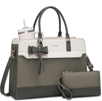 Portemanteau portable pour femmes, sac de travail en cuir, sac d'enseignant d'affaires étanche à l'eau, gros sac à main pour ordinateur, sac à dos, cadeaux de bureau pour femmes