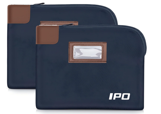 Sac à main imperméable à l'eau avec clé verrouillée, 2 sacs de monnaie, sac de dépôt bancaire, 11 x 8,6 pouces, accessoires de verrouillage pour hommes et femmes, sac à main portable pour voyages, sac à main portable pour voyages, protège les passeports et les objets de valeur.