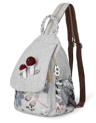 Sac à dos convertible pour femme, sac artisanal artisanal, magnifique sac à dos de jour décontracté pour femmes