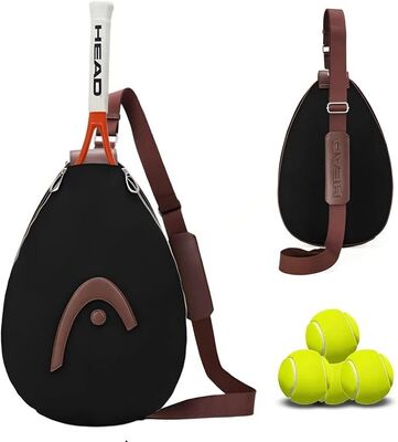 Sac à raquettes HEAD pour le tennis Pickleball Badminton, noir.