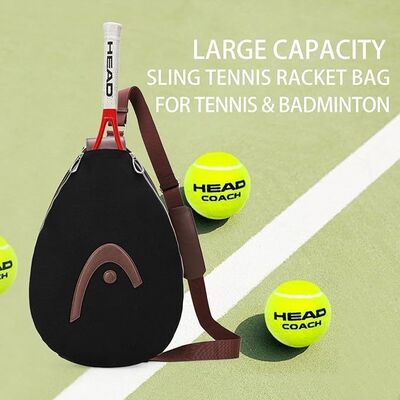 Sac à raquettes HEAD pour le tennis Pickleball Badminton, noir.