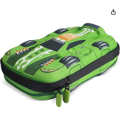 rockpapa Carrosserie de crayon pour voiture de course de grande capacité, boîte à crayons, boîte de rangement pour élèves