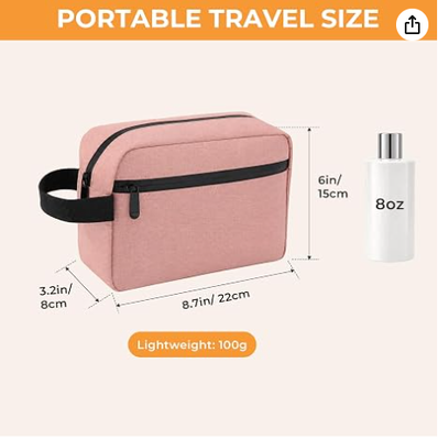Trousse de toilette de voyage pour hommes et femmes, sac de maquillage suspendu organisateur rose | Trousse de toilette imperméable pour articles de toilette, accessoires, trousse de rasage et sac organisateur suspendu cosmétique, pour voyage, salle de bain, cadeau