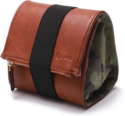 CANPIS boîtier pour appareil photo sans miroir, petit sac en cuir, sac à lentilles, sac de voyage pour la photographie, sac de rangement portable extérieur