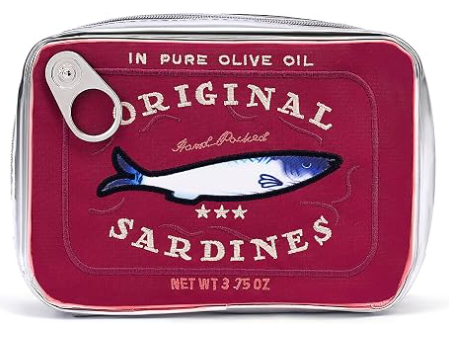 Sac de maquillage pour sardines en conserve, sac cosmétique pour poissons en fer blanc, sac créatif et mignon, sac à crayons Kawaii, sac à maquillage pour femmes