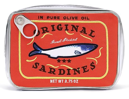 Sac de maquillage pour sardines en conserve, sac cosmétique pour poissons en fer blanc, sac créatif et mignon, sac à crayons Kawaii, sac à maquillage pour femmes