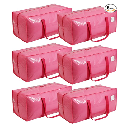 Extra Heavy Duty Large Moving Bags with Comfortable Handle & Strong Zipper,Storage Totes for Space Saving Moving Storage College Supplies Alternative to Moving Box,Iridescent