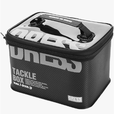 DRESS Tackle Box Multi Function EVA Multi-functional Fishing Tackle Case Storage Container Buckan Tackle Bag Reel Case Worm Lure Box M General Purpose