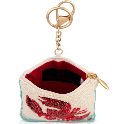Crack Me Up pièces de monnaie sac à main pièces de monnaie sac à main clé anneau et facile ouvrir le déclencheur crochet perlées pièces de monnaie petits sacs