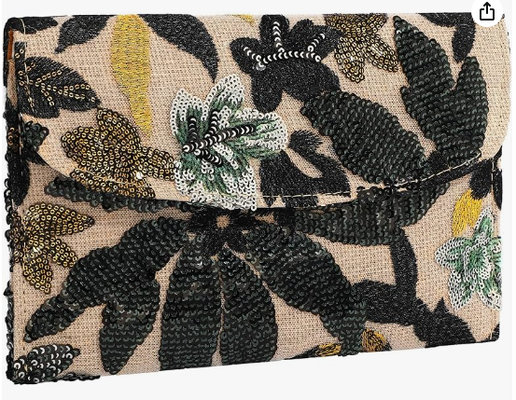 Broderie sac à main à perles à paillettes à perles à fleurs à perles d'embrayage à fleurs sac de soirée d'embrayage sac à main pour femmes