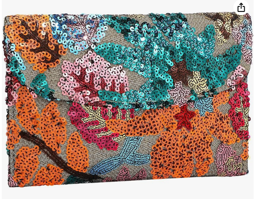 Broderie sac à main à perles à paillettes à perles à fleurs à perles d'embrayage à fleurs sac de soirée d'embrayage sac à main pour femmes