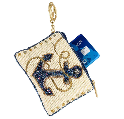 Sac à main à pièces de monnaie à l' œil attraper un papillon sac à monnaie avec des motifs floraux de perles audacieux joueur boucle de clef et fermeture à fermeture à glissière parfait pour les petits éléments essentiels