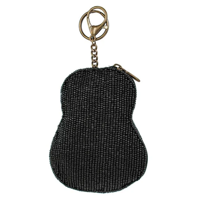 Sac à monnaie perlé avec fermeture éclair et crochet facile à ouvrir, parfait pour organiser pièces, cartes de crédit et petits objets personnels