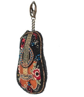 Sac à monnaie perlé avec fermeture éclair et crochet facile à ouvrir, parfait pour organiser pièces, cartes de crédit et petits objets personnels