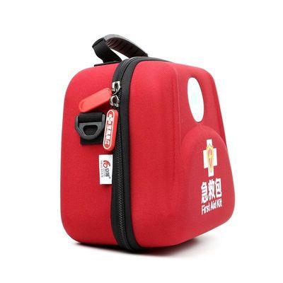 Kit de premiers soins de qualité médicale EVA portable avec poches en treillis personnalisables et sangles élastiques pour l'organisation