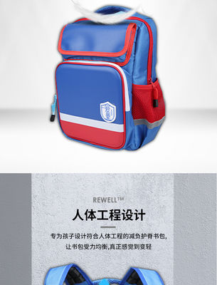 Sac à dos école étanche à chocs Sac à dos étanche à l'eau sac à dos 600D polyester nylon PU cuir Sac à dos scolaire étanche Réduire le stress Protection réfléchissante côté ont sac à tasse d'eau