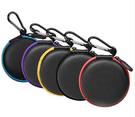 Doublure d'EVA Earphone Storage Case Fabric de tirette de couleurs d'ODM cinq