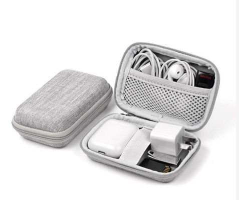 Mini Earphone Pouch Case Velvet imperméable rayant le logo gravant en refief