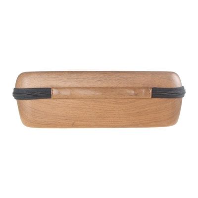Surface en cuir antipoussière d'unité centrale d'EVA Storage Case Wood Grain antichoc