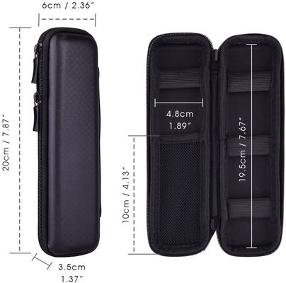 Cuir noir d'unité centrale de polyester de 3D EVA Hard Case Pencil Pouch 1800D