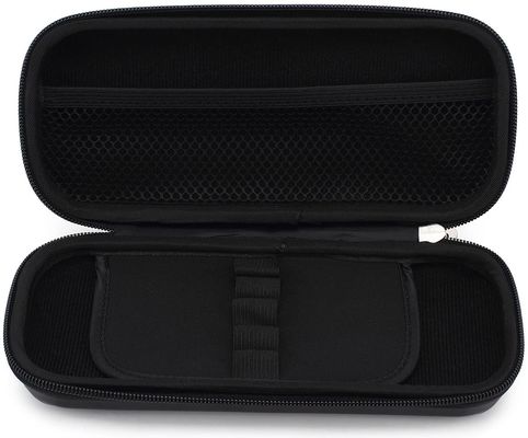 Trousse à crayons EVA en polyester durable et cuir PU avec doublure en tissu doux et plusieurs compartiments intérieurs