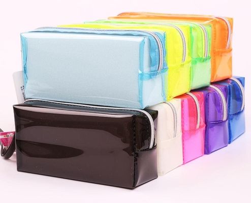 Trousse d'écolier en plastique dure d'EVA Transparent Pen Pouch Pvc avec des compartiments