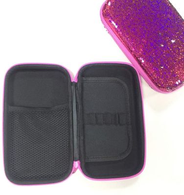 Poche dure en cuir de crayon de cas de PVC EVA Pencil Case 1800D Polyeste d'unité centrale
