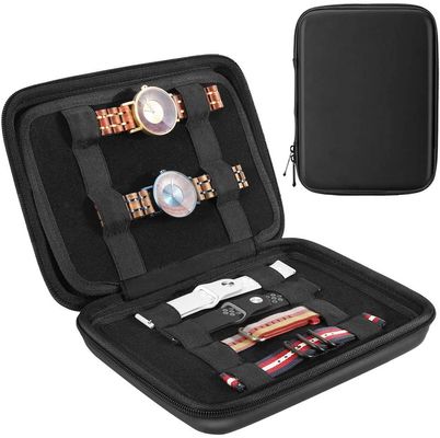 Logo d'impression d'écran d'EVA Watch Carry Case Silk de polyester de la CE 1680D