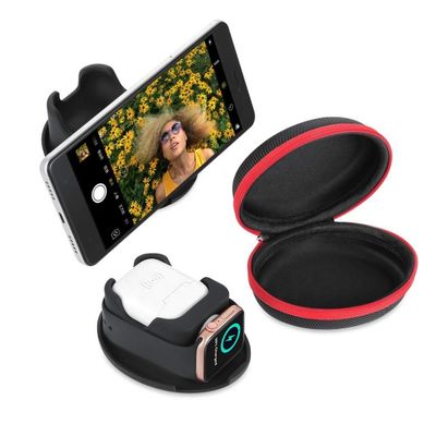 Unité centrale portative EVA Watch Case Crush Proof en cuir pour Apple Airpods