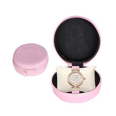 Unité centrale rose de Spandex dur EVA Luxury Watch Travel Case pour des femmes des hommes