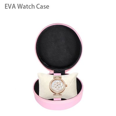 Unité centrale rose de Spandex dur EVA Luxury Watch Travel Case pour des femmes des hommes