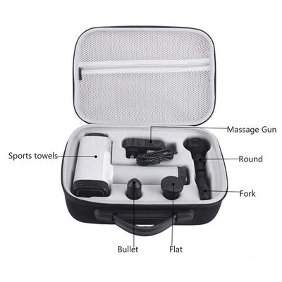 Étui pour pistolet de massage adapté aux voyages, fabriqué à partir de matériaux en polyester 900D et EVA offrant une protection contre les chocs d'eau et les rayures
