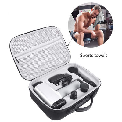 Étui pour pistolet de massage adapté aux voyages, fabriqué à partir de matériaux en polyester 900D et EVA offrant une protection contre les chocs d'eau et les rayures
