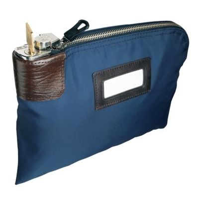 ODM OEM toile 11X6 pouces sac de dépôt bancaire fermeture à glissière avec 2 touches toile verrouillage fermeture à glissière sac de dépôt bancaire avec poche en PVC avec 2 touches sac fermeture à glissière