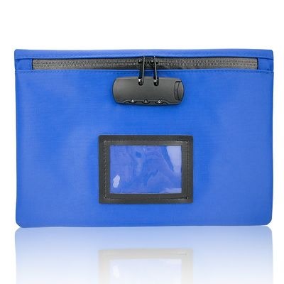 Sacs bancaires à fermeture à glissière réutilisables avec couleur et taille personnalisées, poche transparente en vinyle et mécanisme de verrouillage