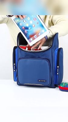 Sac à dos à l' épreuve des chocs pour l' école à l' épreuve de l' eau 600D polyester Nylon PU cuir