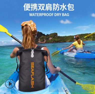 IP65 imperméable à l'eau sac à dos de plage en paillettes en PVC Amazon Vente à chaud usine En plein air imperméable à l'eau Randonnée Natation Sac à dos de plage