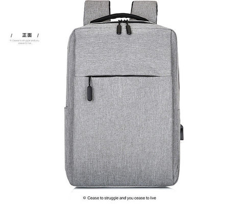 Deux poches de tirette imperméabilisent le sac à dos en nylon d'ordinateur portable d'USB
