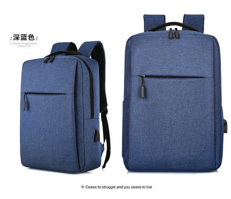 Deux poches de tirette imperméabilisent le sac à dos en nylon d'ordinateur portable d'USB
