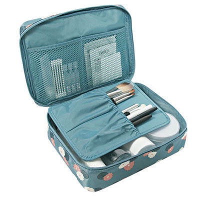 Sac de rangement cosmétique imperméable multifonctionnel portable organisateur de maquillage de voyage pochette couleur taille et logo personnalisables disponibles