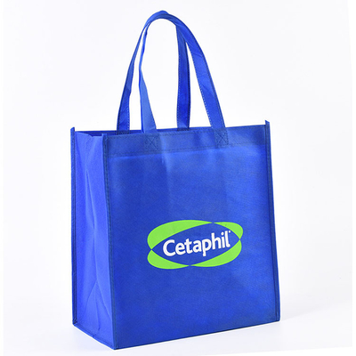Non sacs à provisions réutilisables de textile tissé Tote Grocery Bag 100-160gsm