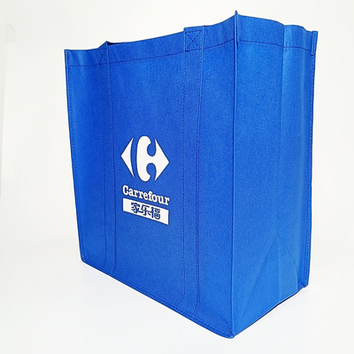 Non sacs à provisions réutilisables de textile tissé Tote Grocery Bag 100-160gsm