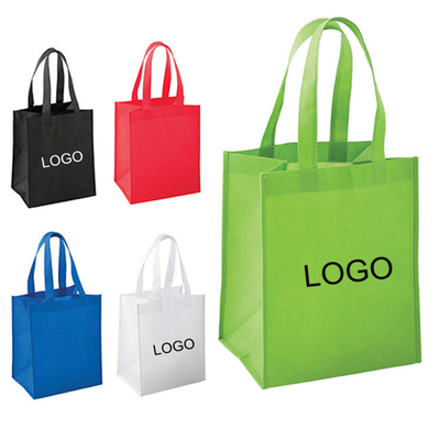 Le sac réutilisé de Tote Non Woven Fabric Shopping a adapté réutilisable aux besoins du client avec le logo
