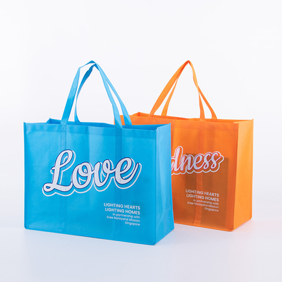 Le sac réutilisé de Tote Non Woven Fabric Shopping a adapté réutilisable aux besoins du client avec le logo